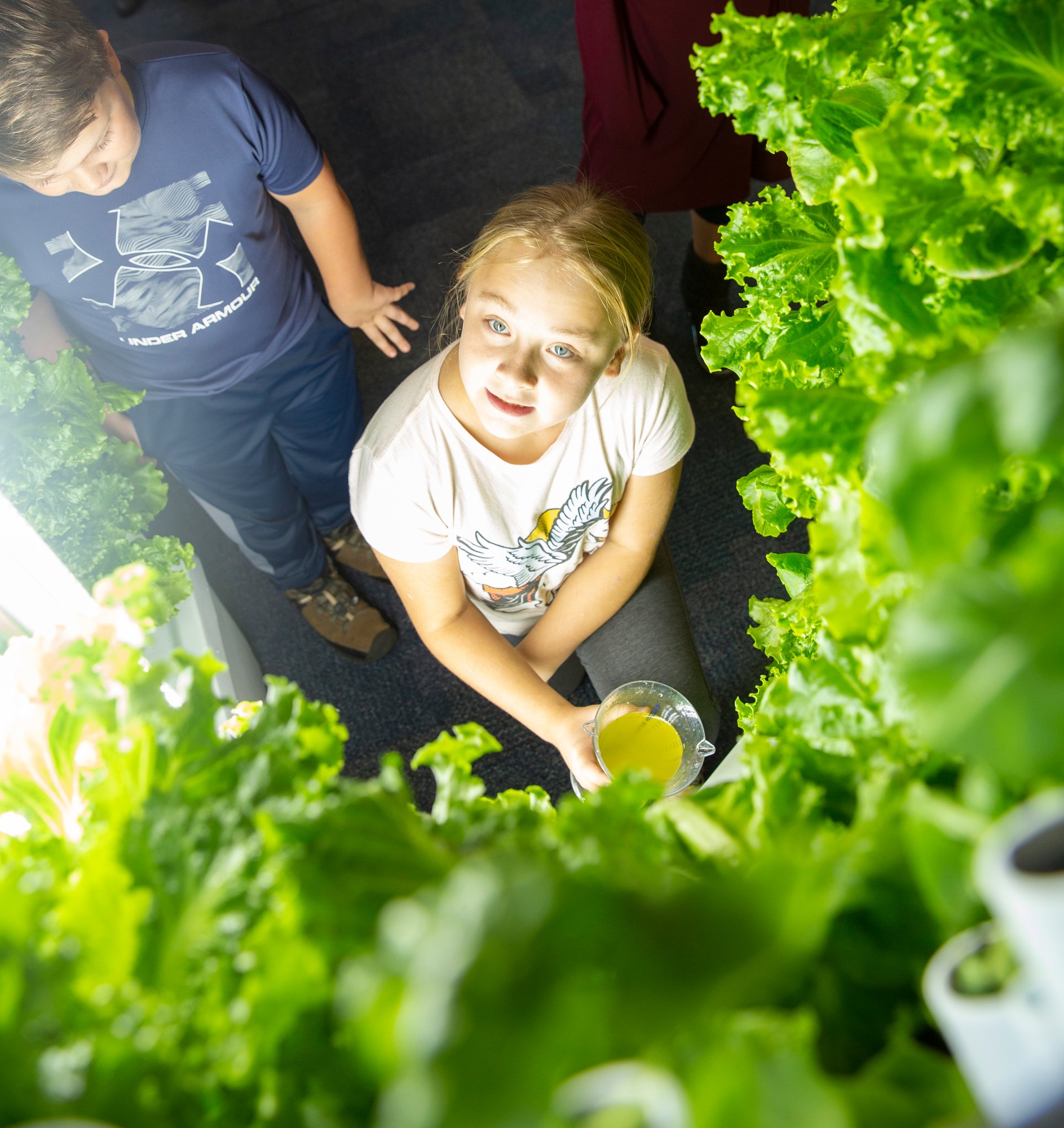 Student Looking At Flex Farm-1